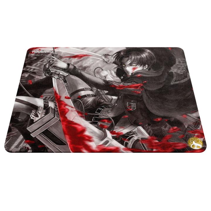 ماوس پد هومرو مدل A3385 طرح انیمه اتک آن تایتان لیوای Hoomero Attack On Titan Anime Levi A3385 Mousepad